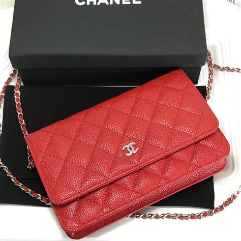 chanel red wallet on chain|chanel wallet on chain preis.